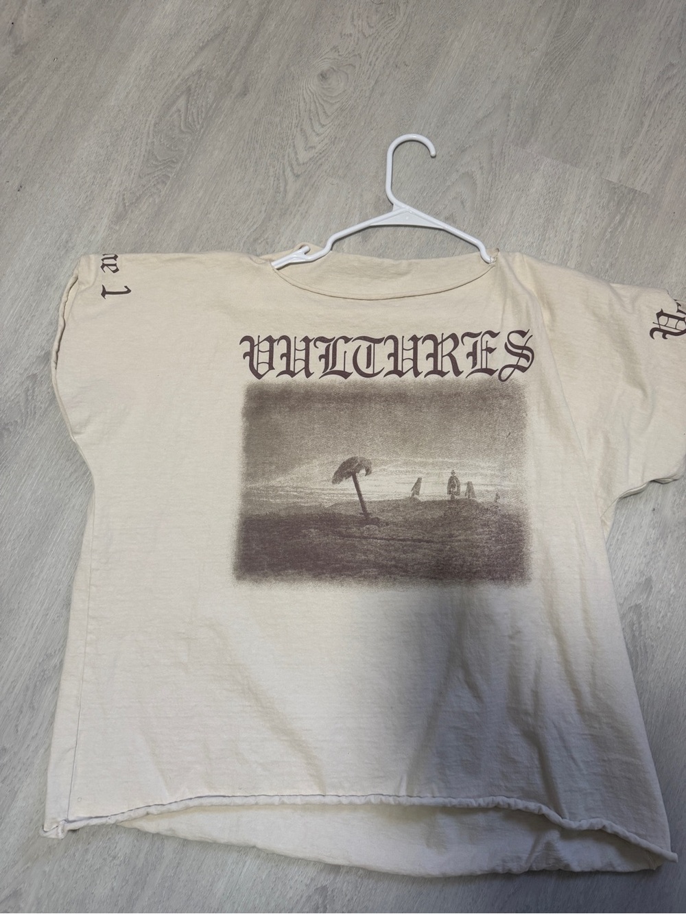 Vultures Graphic Tee - Cream Men's Short Sleeve Top